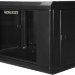 Шкаф настенный 19 12U 600х450х635 мм GYDERS GDR-126045B, стеклянная дверь черный
